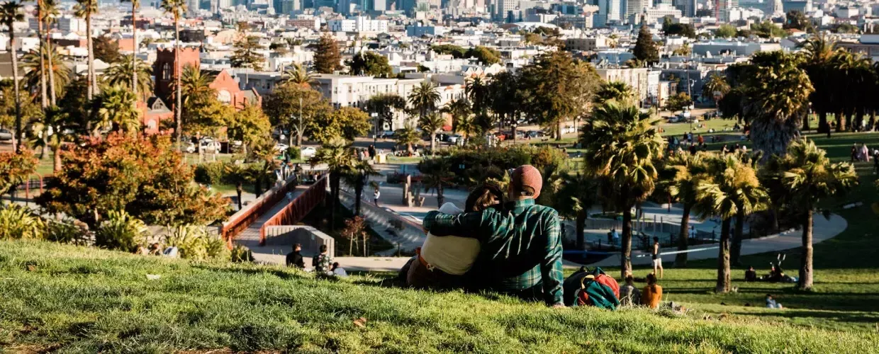 Dolores Park on a sunny afternoon